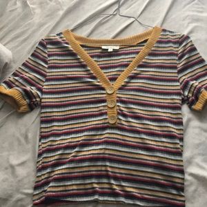 Crop top with buttons